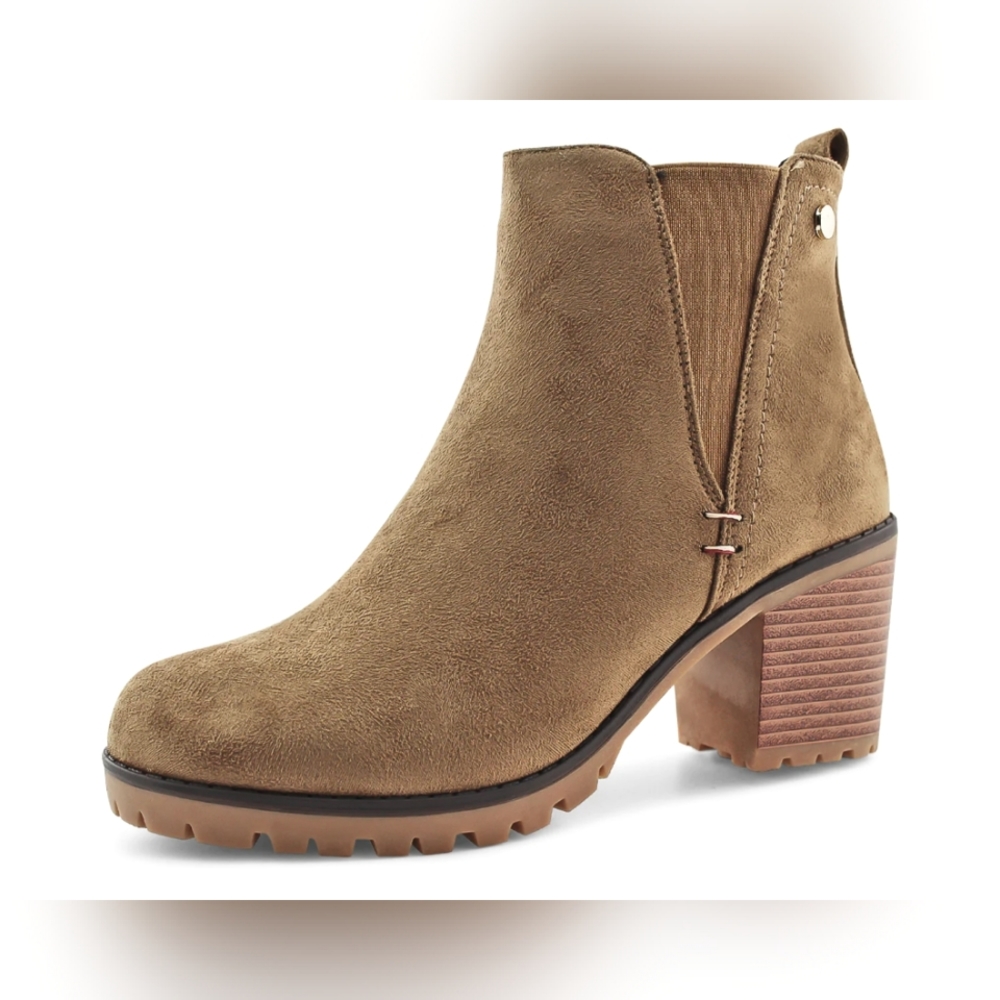 Jabasic Ankle Faux Suede Booties